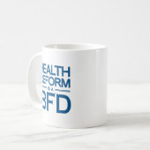 GESUNDHEITS-REFORM IST EIN BFD - .PNG KAFFEETASSE (Vorderseite Links)