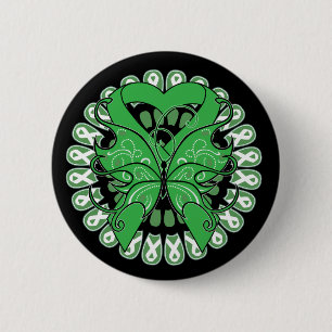 Gesundheits-Schmetterlings-Kreis der Bänder Button