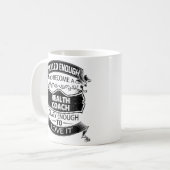 Gesundheits-Trainer-Tassen-Kaffee-lustige Kaffeetasse (Vorderseite Links)