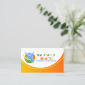 Gesundheits-und Nahrungs-Trainer Visitenkarte (Stehend Vorderseite)