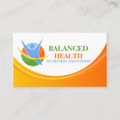 Gesundheits-und Nahrungs-Trainer Visitenkarte (Vorderseite)