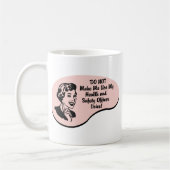 Gesundheits-und Sicherheitsbeamt-Stimme Kaffeetasse (Links)
