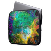 Gesundheits-und Vitalitäts-Baum des Lebens Laptopschutzhülle (Vorderseite Links)