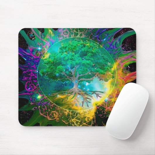Gesundheits-und Vitalitäts-Baum des Lebens Mousepad (Mit Mouse)