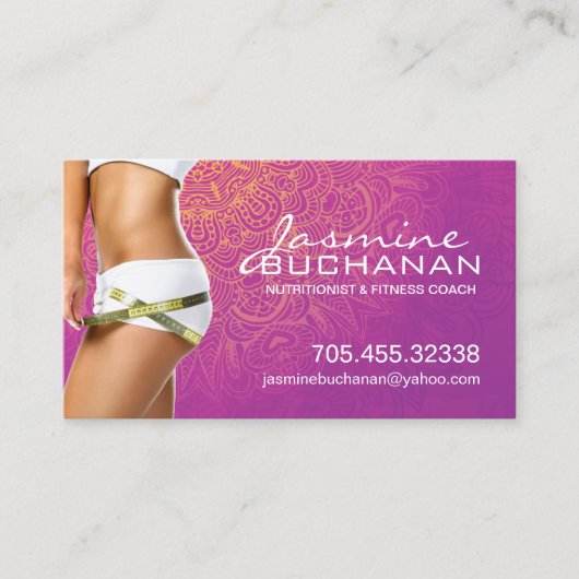 Gesundheits-und Wellness-Visitenkarte-Schablone Visitenkarte (Vorderseite)