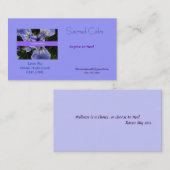 Gesundheits- und Wellness-Visitenkarte Visitenkarte (Vorne/Hinten)