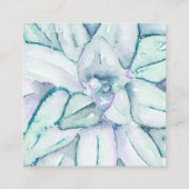 Gesundheits-und Wellness-Visitenkarten Quadratische Visitenkarte (Rückseite)