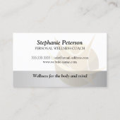 Gesundheits- und Wellnesstrainer Visitenkarte (Rückseite)