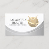Gesundheits- und Wellnesstrainer Visitenkarte (Vorderseite)