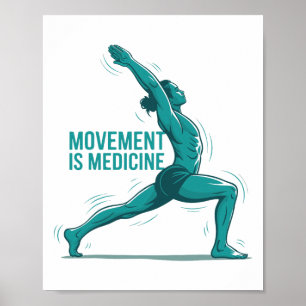 Gesundheits-Yoga-Übungs-Rehabilitations-Sportmediz Poster