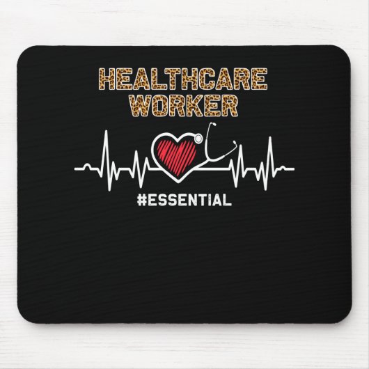 Gesundheitsarbeiter #Essential Stethoscope Heartbe Mousepad (Vorne)