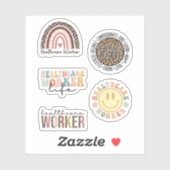 Gesundheitsarbeiter, Krankenpfleger, Arzt, Gesundh Aufkleber (Blatt)