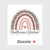 Gesundheitsarbeiter, Krankenpfleger, Arzt, Gesundh Aufkleber (Blatt)