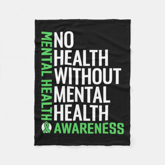 Gesundheitsbekämpfung Stigma Mental Health Awarene Fleecedecke (Vorderseite)