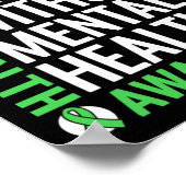 Gesundheitsbekämpfung Stigma Mental Health Awarene Poster (Ecke)