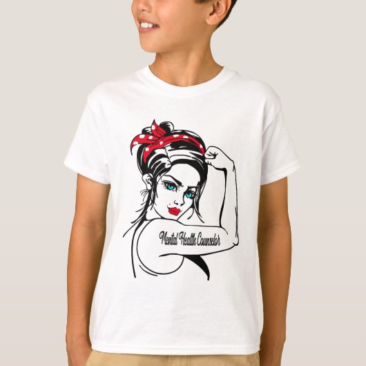 Gesundheitsberaterin Rosie The Riveter Button Up T-Shirt (Vorderseite)