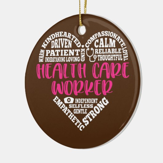 Gesundheitsbetreuer: Schwerpunkte RN-Krankenversic Keramik Ornament (Links)