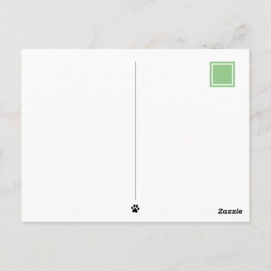 Gesundheitsbewusste Kitty Cat Funny Custom Postkarte (Rückseite)