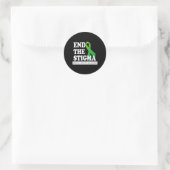 Gesundheitsbewusstsein 1 runder aufkleber (Tasche)