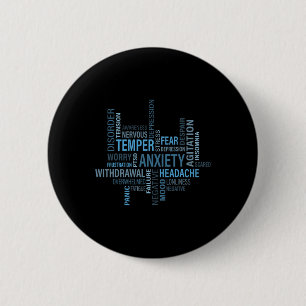 Gesundheitsbewusstsein Angst Depression Störung  Button