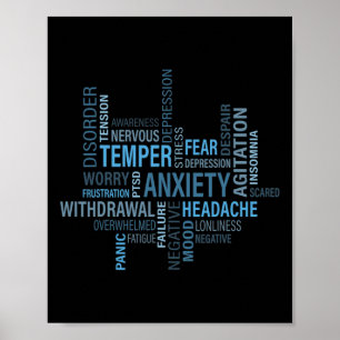 Gesundheitsbewusstsein Angst Depression Störung  Poster