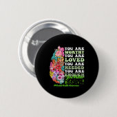 Gesundheitsbewusstsein Button (Vorne & Hinten)