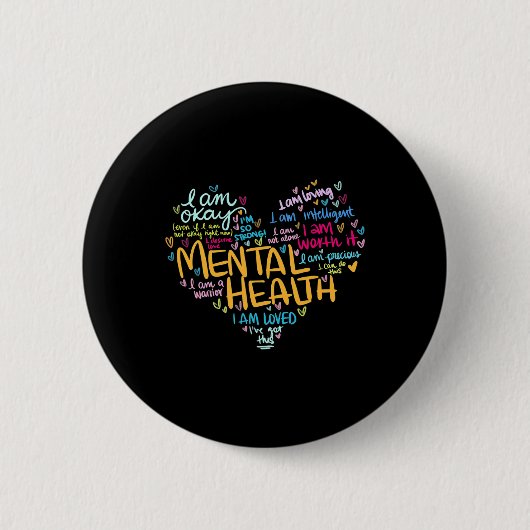 Gesundheitsbewusstsein Depression 1 Button (Vorderseite)