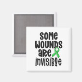Gesundheitsbewusstsein Einige Wunden sind unsichtb Magnet (Vorderseite/Rückseite)