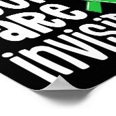 Gesundheitsbewusstsein Einige Wunden sind unsichtb Poster (Ecke)