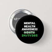 Gesundheitsbewusstsein für Suizidprävention Button (Vorne & Hinten)