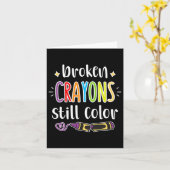 Gesundheitsbewusstsein gebrochen Crayons Standfarb Karte (Gelbe Blume)