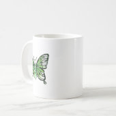 Gesundheitsbewusstsein Grüner Flachmeißel Kaffeetasse (Vorderseite Links)