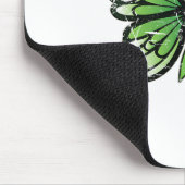 Gesundheitsbewusstsein Grüner Flachmeißel Mousepad (Ecke)