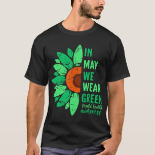 Gesundheitsbewusstsein im Mai tragen wir grüne Son T-Shirt
