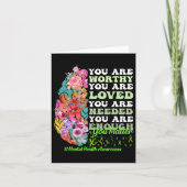 Gesundheitsbewusstsein Karte (Vorderseite)