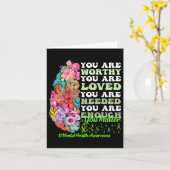 Gesundheitsbewusstsein Karte (Gelbe Blume)