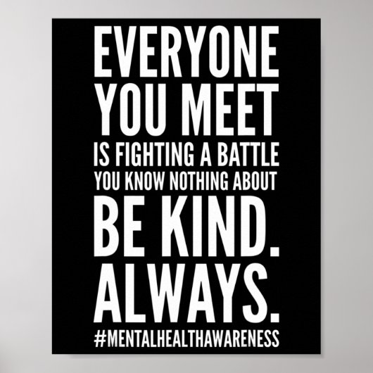 Gesundheitsbewusstsein Monat Ende des Stigma-posit Poster (Vorne)