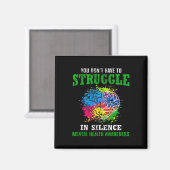 Gesundheitsbewusstsein Monat Kampf Stigma psychisc Magnet (Vorderseite/Rückseite)