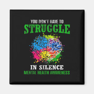Gesundheitsbewusstsein Monat Kampf Stigma psychisc Magnet