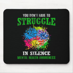 Gesundheitsbewusstsein Monat Kampf Stigma psychisc Mousepad