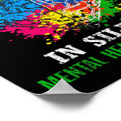 Gesundheitsbewusstsein Monat Kampf Stigma psychisc Poster (Ecke)