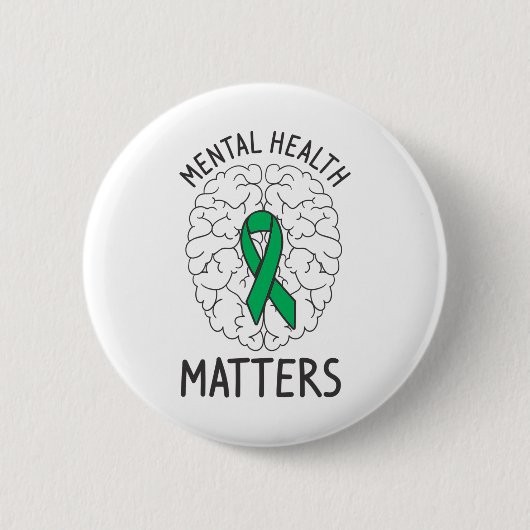 Gesundheitsbewusstsein Monat Psychische Gesundheit Button (Vorderseite)