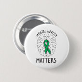 Gesundheitsbewusstsein Monat Psychische Gesundheit Button (Vorne & Hinten)