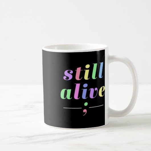 Gesundheitsbewusstsein noch lebendes Semicolon Rai Kaffeetasse (Rechts)