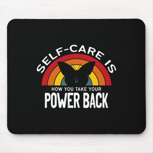 Gesundheitsbewusstsein Selbstversorgung nimmt Ihre Mousepad (Vorne)