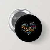 Gesundheitsbewusstsein verleiht Depression Button (Vorne & Hinten)