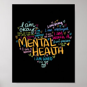 Gesundheitsbewusstsein verleiht Depression Poster