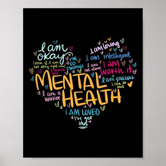 Gesundheitsbewusstsein verleiht Depression Poster (Vorne)
