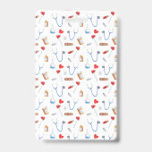 Gesundheitsfacharzt oder Krankenpfleger Personalis Ausweis (Rückseite)