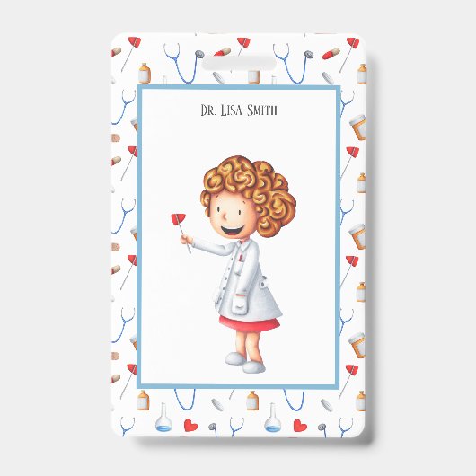 Gesundheitsfacharzt oder Krankenpfleger Personalis Ausweis (Vorderseite)